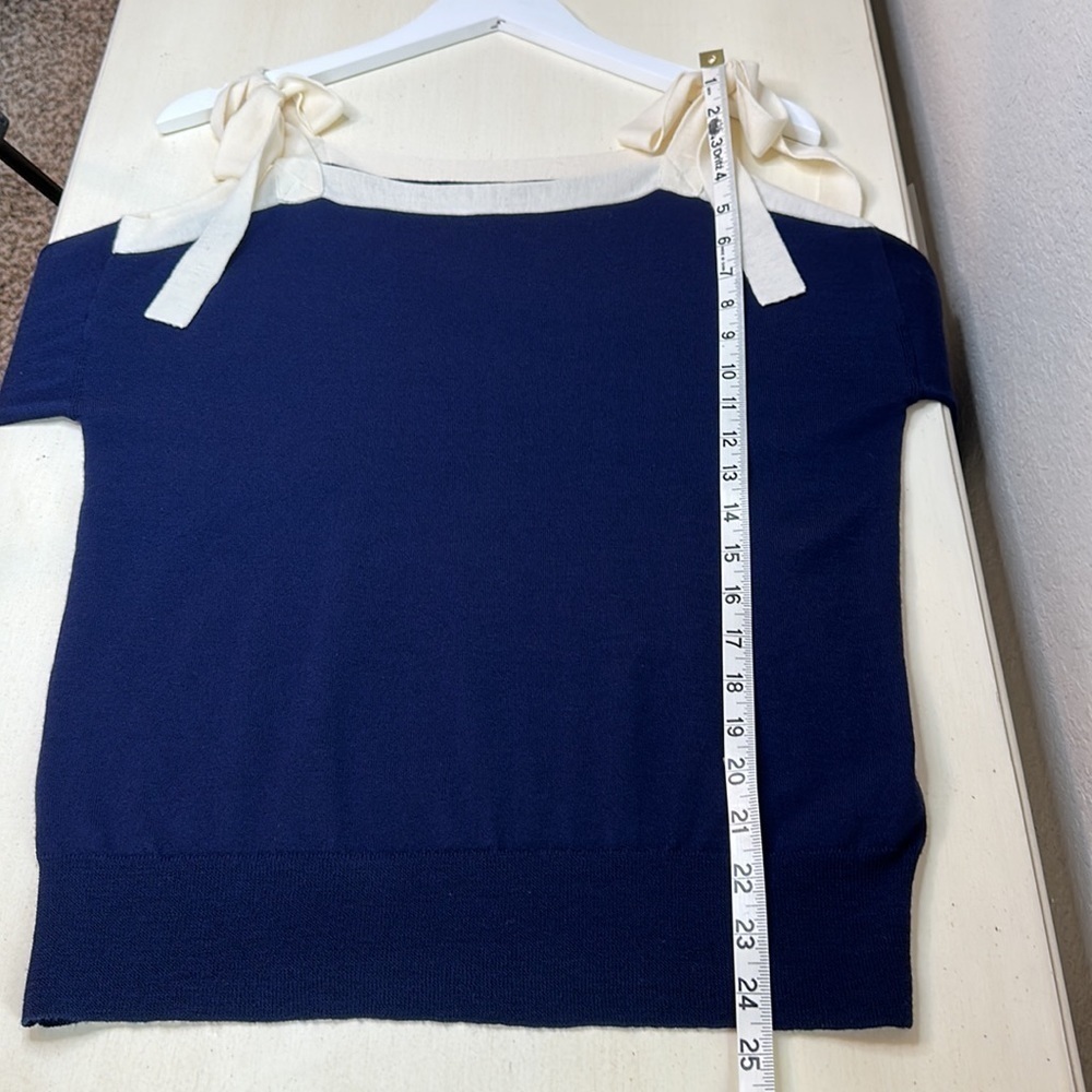 J.Crew Merino Wool‎ Tie Shoulder Sweater Size Small - Picture 8 of 11